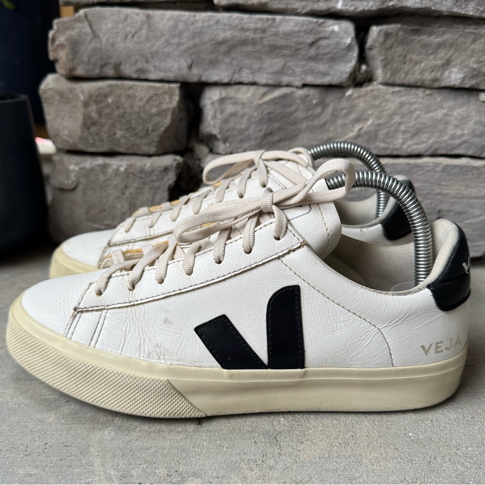 Veja White & Black Leather Campo Women’s Sneakers